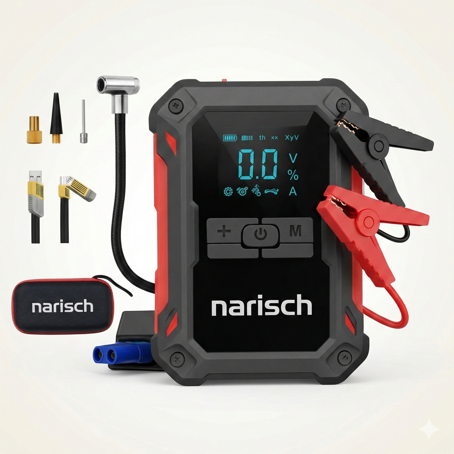 Narisch 2-in-1 Mobile Jump Pack & Tire Inflator